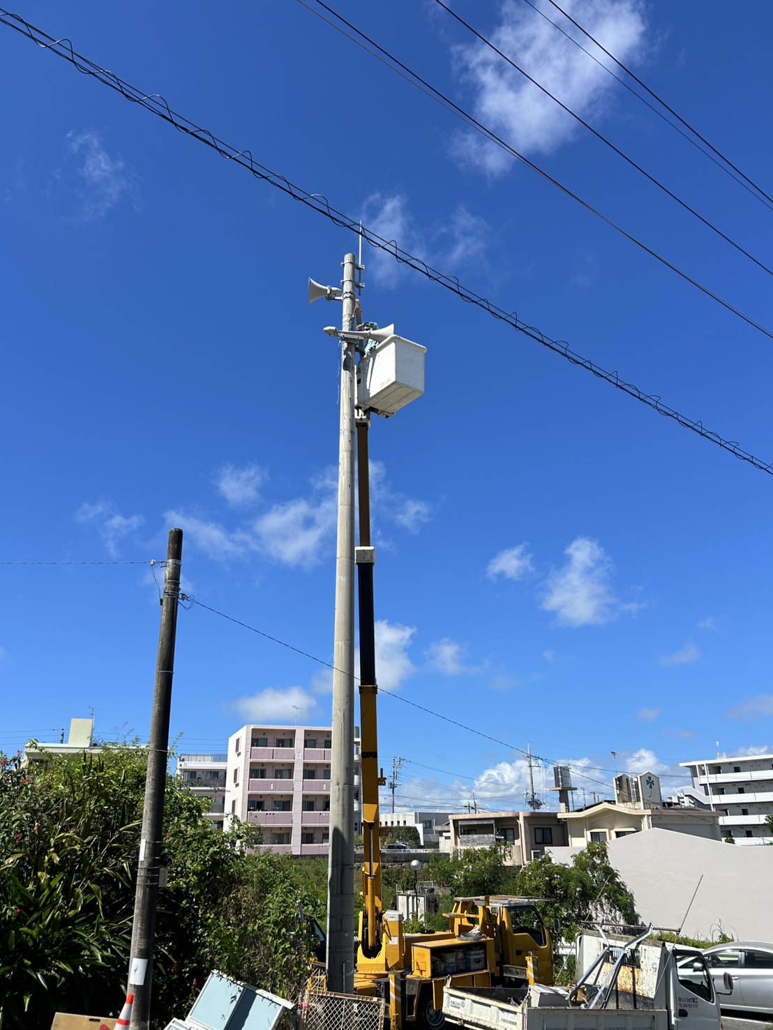 特殊車両使用風景です